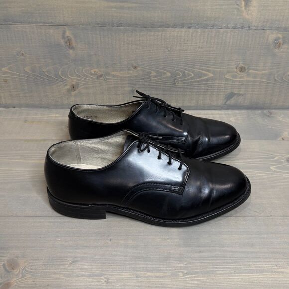 Wolverine World Wide, Inc. 2001 Black Leather Military Dress Shoes 9.5 W - Picture 4 of 7